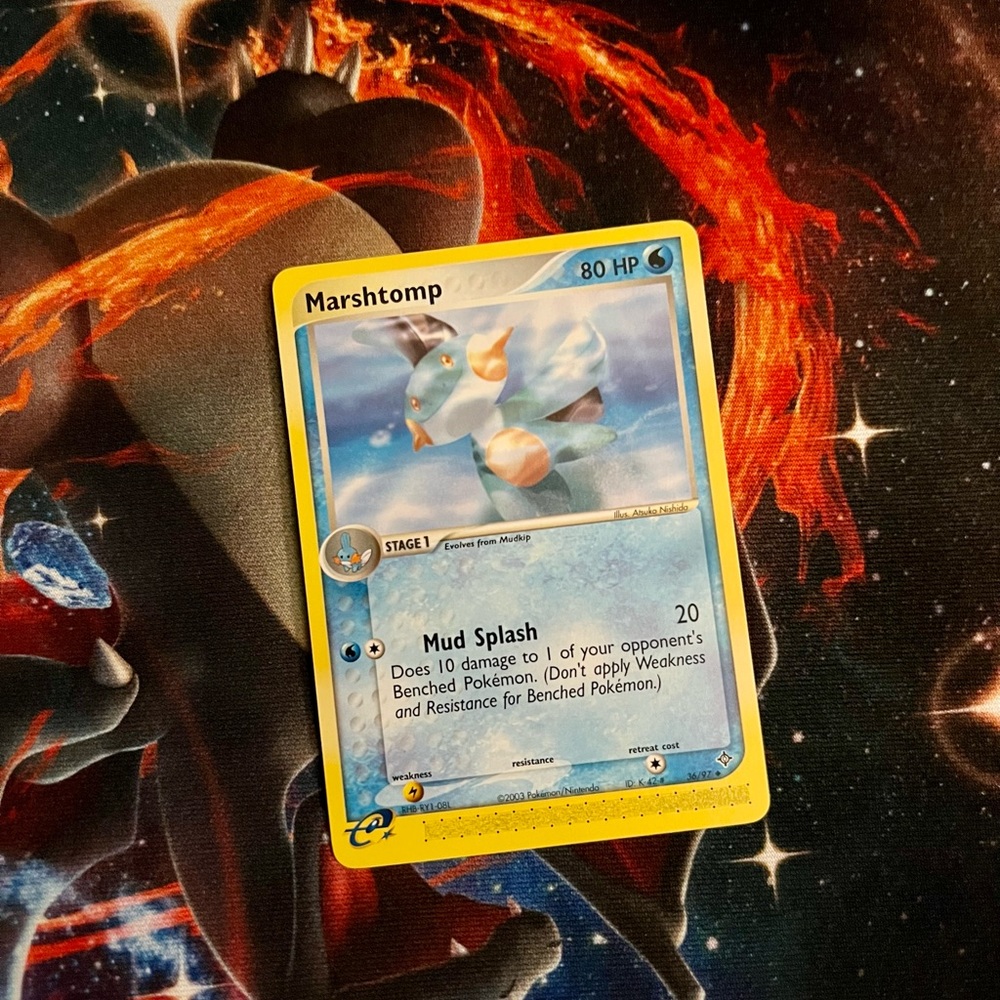 Pokémon Marshtomp 36/97 EX Dragon E Reader  Card